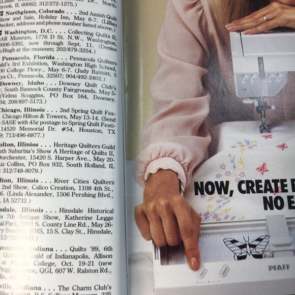 Vintage Quilters Newsletter Magazine May 1989 Issue No. 212 Tips And Patterns - Picture 5 of 9